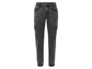 LIVERGY Heren denim joggers (Grijs, 48)