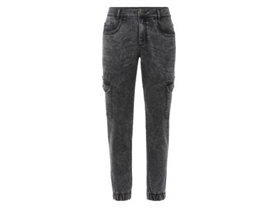 LIVERGY Heren denim joggers (Grijs, 48)