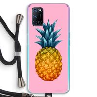 Grote ananas: Oppo A72 Transparant Hoesje met koord