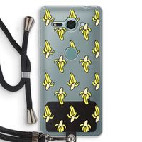 Bananas: Sony Xperia XZ2 Compact Transparant Hoesje met koord