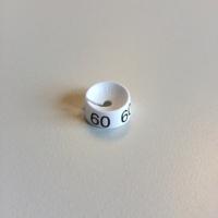 MB wit/zwart 60 voor op kledinghanger