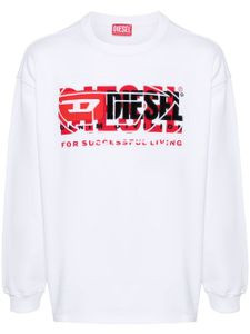 Diesel S-Baxt-N1 cotton sweatshirt - Blanc