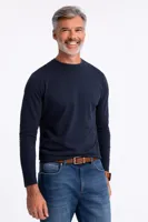 Ombre - Todi - Longsleeve Heren - Navy - Blauw