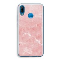 Roze marmer: Huawei P20 Lite Transparant Hoesje