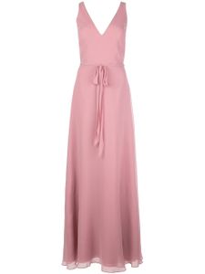 Marchesa Notte Bridesmaids robe longue à taille nouée - Rose