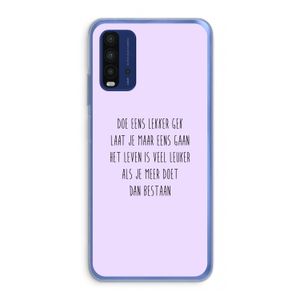 Gek: Xiaomi Redmi 9T Transparant Hoesje