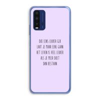 Gek: Xiaomi Redmi 9T Transparant Hoesje