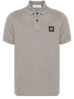 Stone Island polo à patch logo - Gris