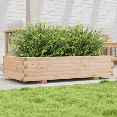VidaXL Plantenbak 110x60x26,5 cm massief grenenhout