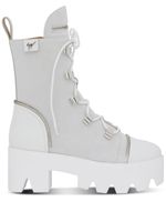 Giuseppe Zanotti bottines lacées Juliett à plateforme - Blanc