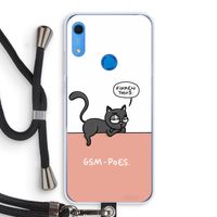 GSM poes: Huawei Y6s Transparant Hoesje met koord