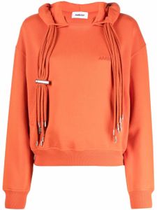 AMBUSH hoodie à liens de resserrage - Orange