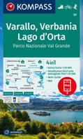 Wandelkaart 97 Varallo - Verbania - Lago d'Orta | Kompass - thumbnail