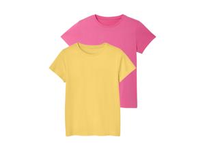 esmara 2 kinder T-shirts (Roze/geel, 158/164)