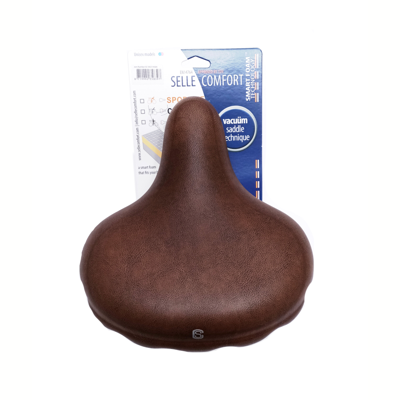 Selle Comfort comfort zadel retro xl zonder strop memory foam bruin