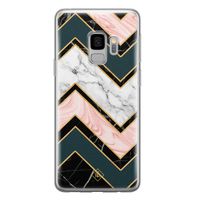 Samsung Galaxy S9 siliconen hoesje - Marmer triangles