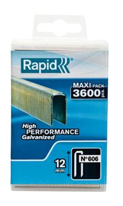 Rapid Nieten Type 606 Gegalvaniseerd, Kunststofbox 3600st Lengte 12mm
