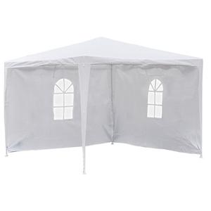 Partytent zijwanden - 4x - wit - voor partytent van 300 x 300 cm - kunststof