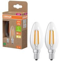 OSRAM 4099854255472 LED-lamp Energielabel A (A - G) E14 Kaars 2.2 W = 40 W Warmwit (Ø x h) 35 mm x 35 mm 2 stuk(s)