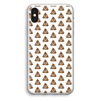 Poop emoji: iPhone XS Transparant Hoesje