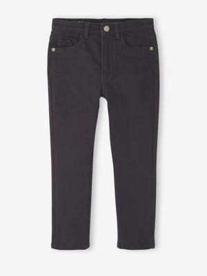 Slim fit medium MorphologiK meisjesbroek antraciet