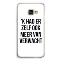 Meer verwacht: Samsung Galaxy A3 (2016) Transparant Hoesje