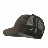 Zomer katoen mesh opening paardenstaart hoed zonnebrandcrème Baseballpet specificatie: ?? (bruin)