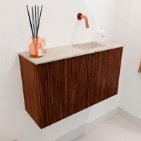 Toiletmeubel Mondiaz Joya Dlux | 70 cm | Meubelkleur Ruby | Faye wastafel Frappe Wasbak Rechts | Zonder kraangat(en) Toiletmeubel Mondiaz Joya Dlux | 70 cm | Meubelkleur Ruby | Faye wastafel Frappe Wasbak Rechts | Zonder kraangat(en)