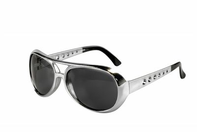 Bril Elvis zilver