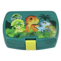 Jurassic World dinosaurus - broodtrommel/lunchbox - kunststof - 16 x 11 cm