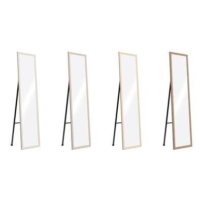 Lange spiegel Home ESPRIT Bruin Beige Grijs Kristal polyestyreen 35,5 x 40 x 156 cm (4 Stuks)