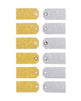HEMA Cadeaulabels glitter - 12 stuks
