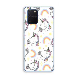 Rainbow Unicorn: Samsung Galaxy Note 10 Lite Transparant Hoesje