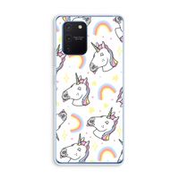 Rainbow Unicorn: Samsung Galaxy Note 10 Lite Transparant Hoesje