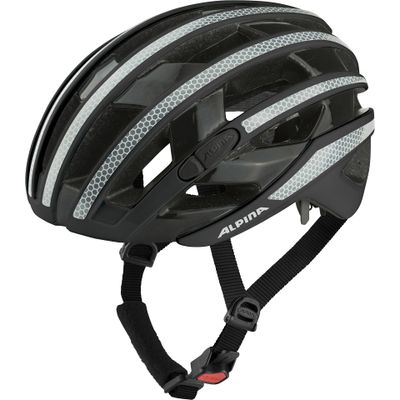 Olympic Sportswear Alpina sports racehelm ravel reflective 55-59 glans zwart