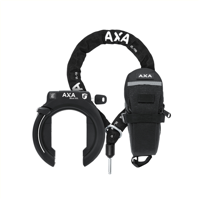AXA xxl zwart ringslot + zadeltas + ulc100 ketting