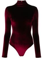 Atu Body Couture body en velours à col montant - Rouge - thumbnail