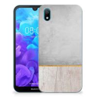 Huawei Y5 (2019) | Bumper Hoesje | Wood Concrete