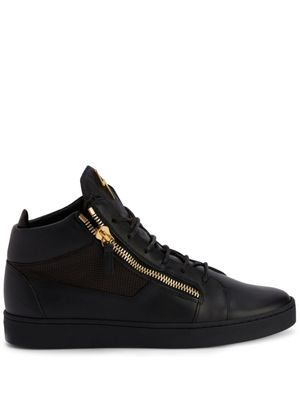 Giuseppe Zanotti baskets montantes Frankie en cuir - Noir Giuseppe Zanotti baskets montantes Frankie en cuir - Noir