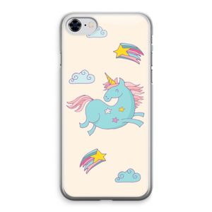 Vliegende eenhoorn: iPhone 8 Transparant Hoesje