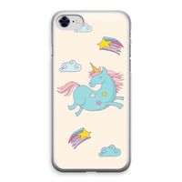 Vliegende eenhoorn: iPhone 8 Transparant Hoesje