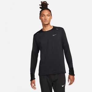 Nike Hardloopshirt Therma-FIT Repel Element Crew - Zwart/Zilver