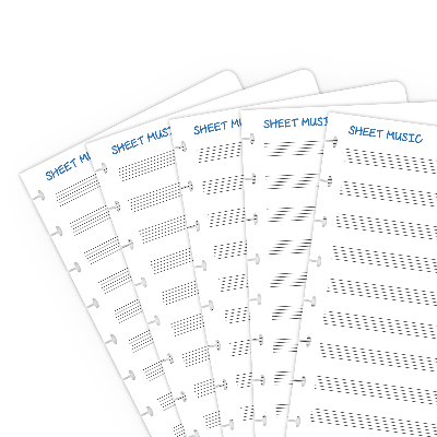Set Extra Pagina's-A5 - bladmuziek
