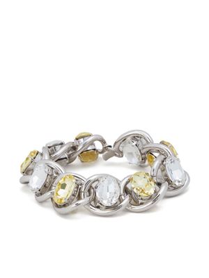 Marni bracelet en chaine serti de cristaux - Argent