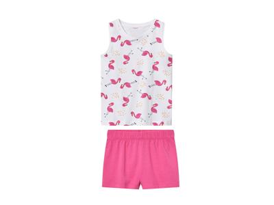 lupilu Korte kinderpyjama (Wit/roze, 110/116)