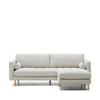 Kave Home 3-zits Loungebank Debra Links/Rechts, Chenille - Beige