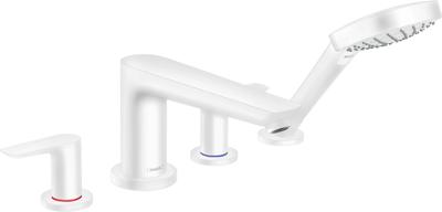 Hansgrohe Talis E 4-gats badrandmengkraan afbouwdeel voor inbouwdeel 13244180, mat wit