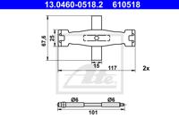 Accessoireset, schijfremblok ATE, u.a. für Audi, Porsche