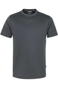 HAKRO 287 Regular Fit T-Shirt ronde hals antraciet, Effen