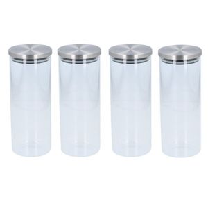 4x Glazen voorraadpot / snoeppot 1500 ml